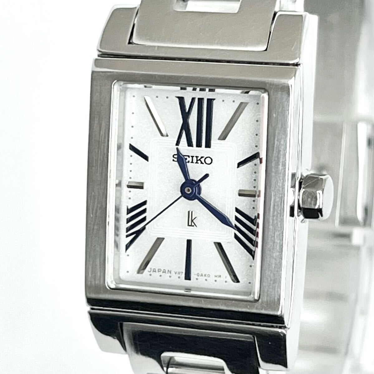 【稼働】磨き済み セイコー SEIKO ルキア LUKIA レディース 腕時計 ソーラー 美品 白文字盤 s1913
