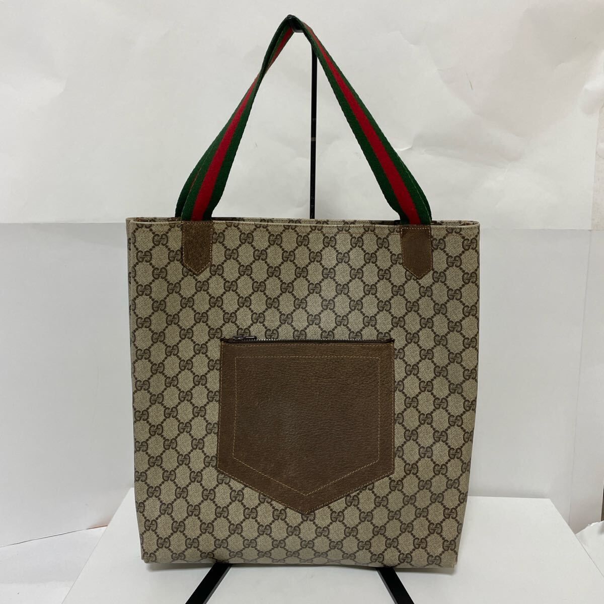 GUCCI オールドグッチ GGスプリーム シェリーライン トートバッグ ヴィンテージ 中古