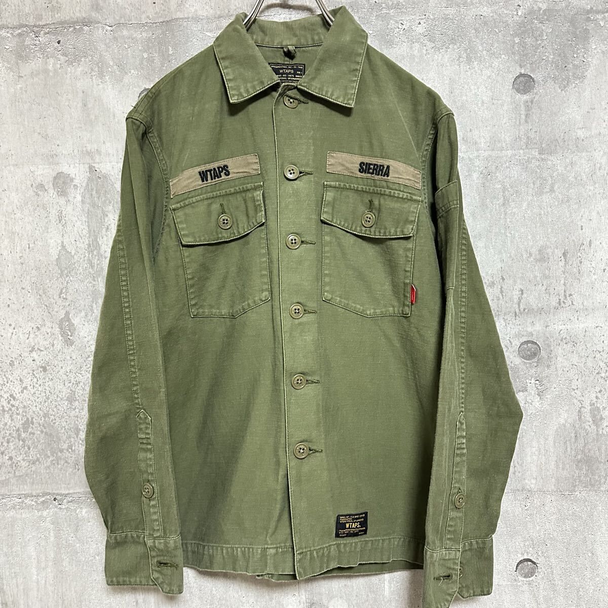 目立った傷や汚れなし】WTAPS BUDS LS OLIVE DRAB ダブル