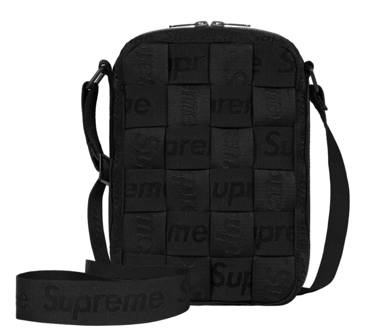 新品・未使用(ワケあり)】SUPREME Woven Shoulder Bag Black