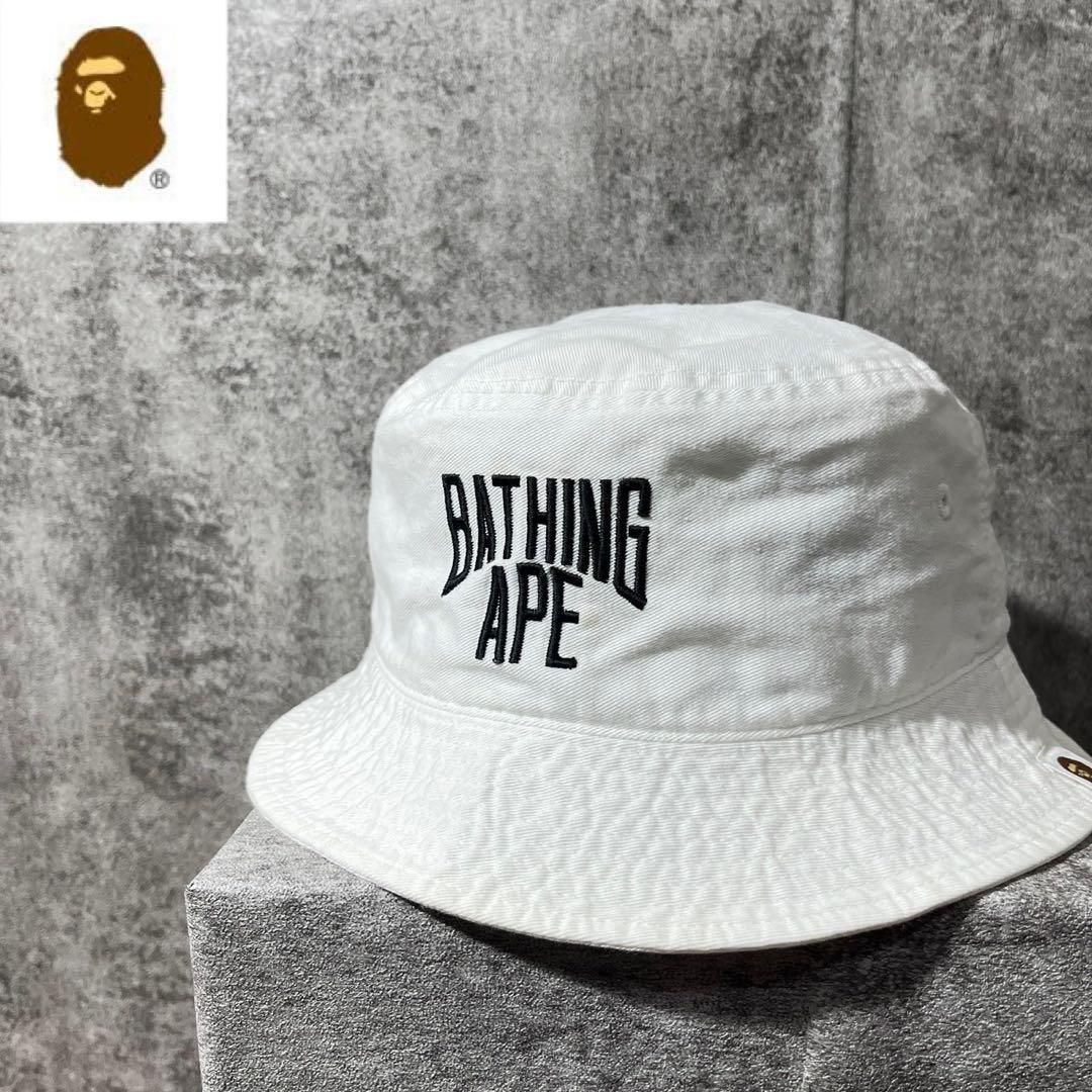 未使用　アベイジングエイプ　バケットハット　ブラック　L A BATHING APE - BAPE SHARK バケットハット 黒の通販 by street
