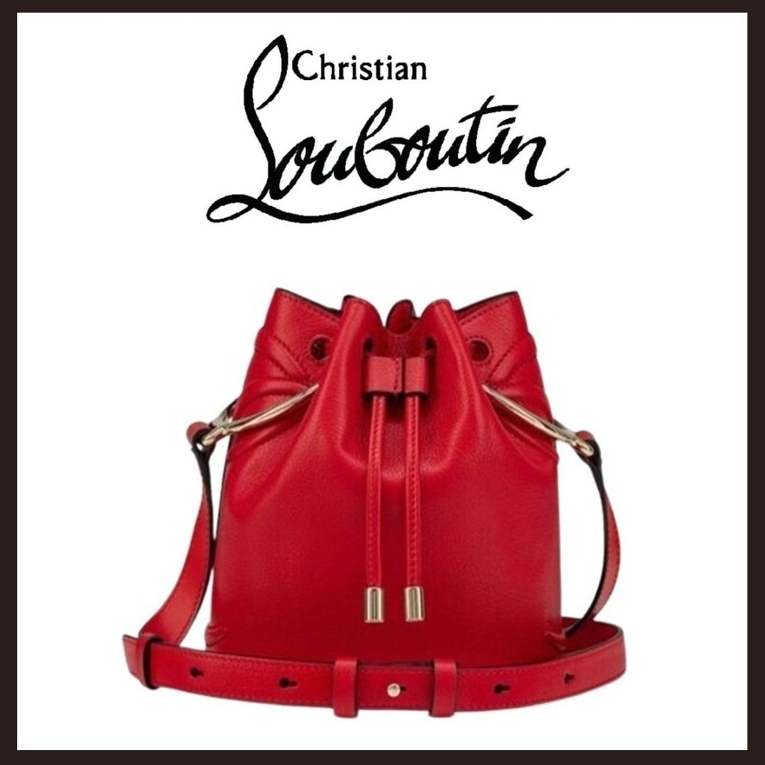 新品未使用　クリスチャンルブタン　BY MY SIDE バケットバッグ　レッド Christian Louboutin（クリスチャンルブタン） ショルダーバッグ BY MY