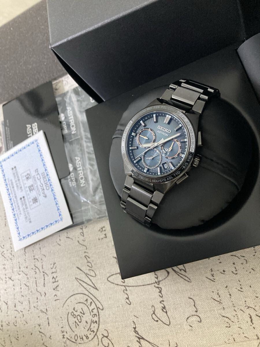 美品! 限定品！セイコー SEIKO アストロン ネクスター 大谷翔平 ブラックチタン 電波ソーラー メンズ フルコマ SBXC127 