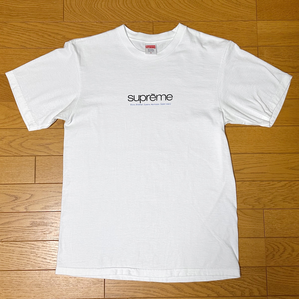 Supreme Five Boroughs Tee White シュプリーム ファイブ ボロー Tシャツ ホワイト Sサイズ USED