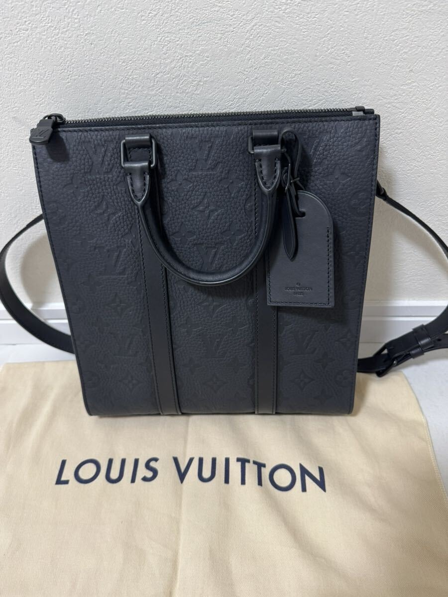 美品LOUIS VUITTON M59960 サックプラクロス トリヨンレザー