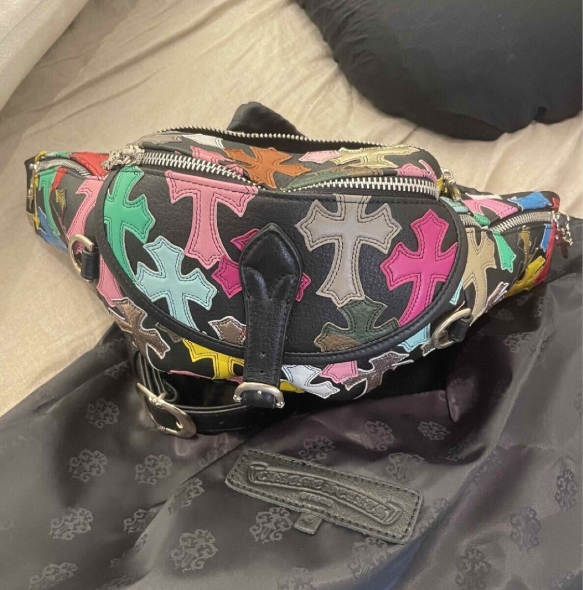 【貴重】クロムハーツ　SNAT PACK スナットパック マルチクロスパッチ ボディバッグ