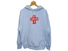 Supreme Cross Box Logo Hooded Sweatshirt
