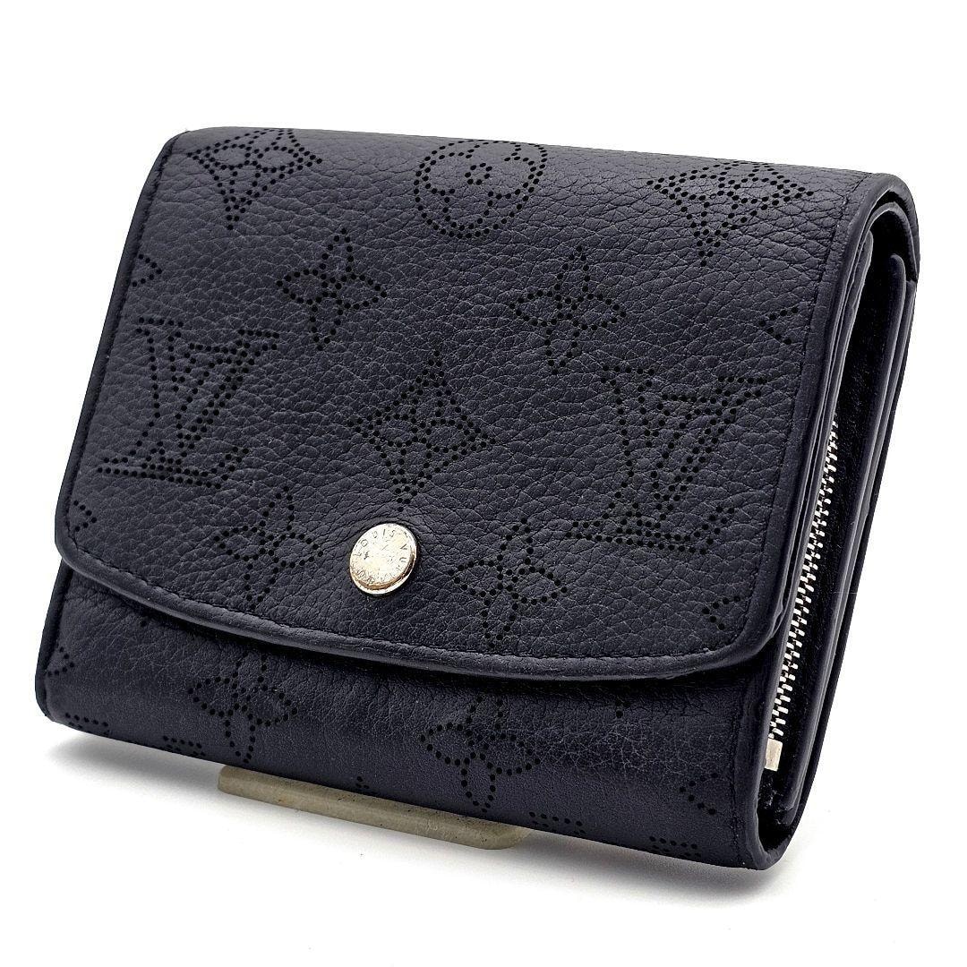 ルイヴィトン　ポルトフォイユ　イリス　コンパクト　財布　ノワール　黒　ブラック　B334