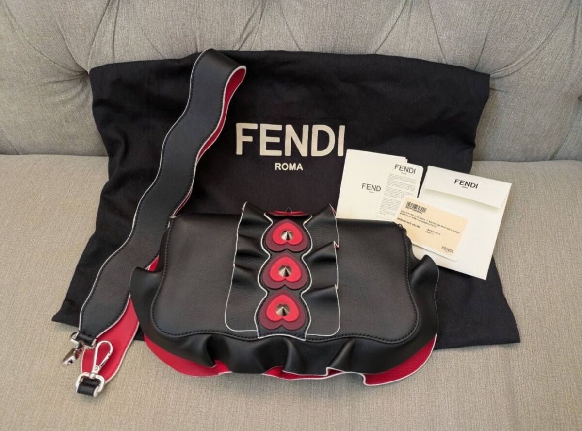 FENDI フェンディ レザーバゲットショルダーバッグ / 超レア
