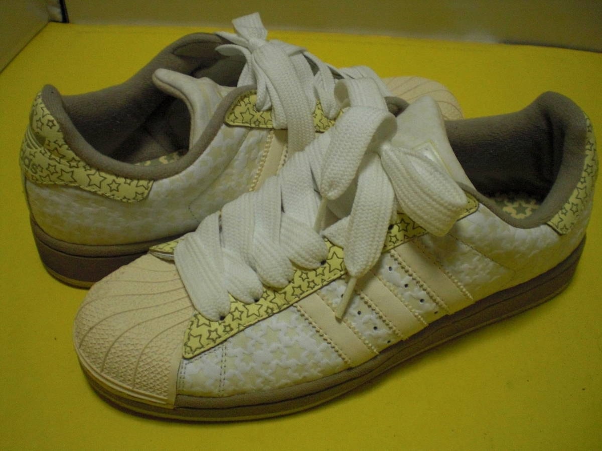 【割引】adidas アディダス★SUPERSTARⅡ スーパースターⅡ★オフホワイト/スターデザイン★28センチ