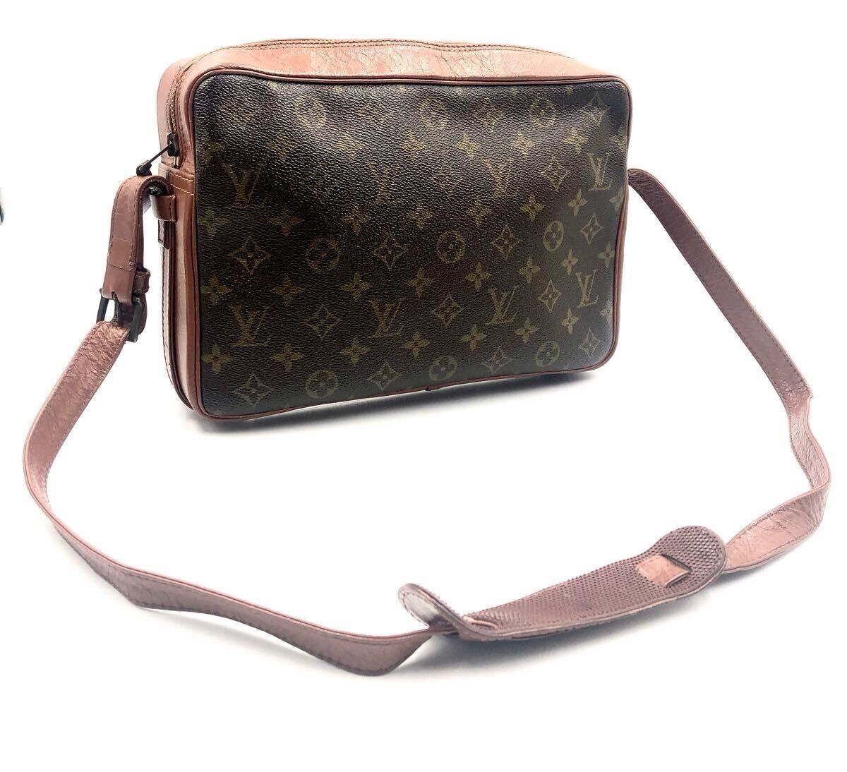 ■良品■LOUIS VUITTON ルイヴィトン　モノグラム サックバンドリエール　ショルダーバッグ　斜めがけ　クロスボディ　PVC×レザー