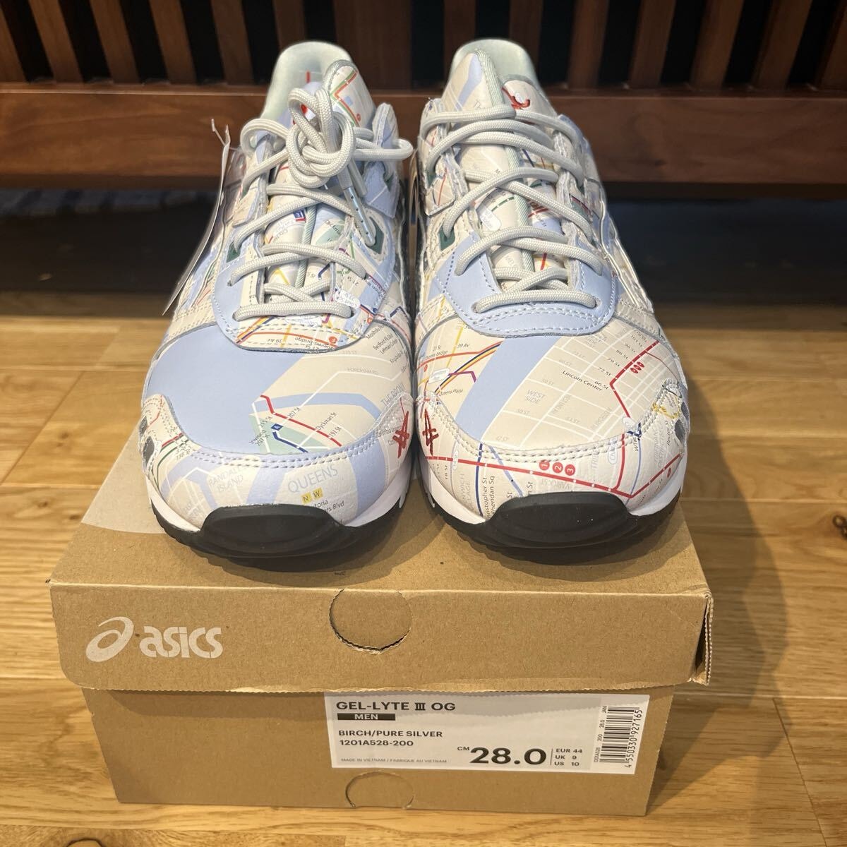 【新品】asics GEL-LYTE3 OG atmos NYC Subway /28.0cm