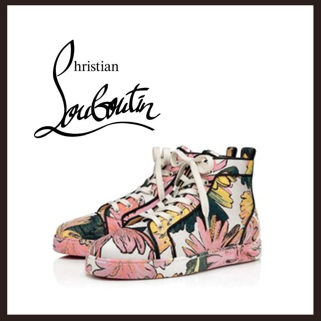 ○★新品 未使用 Christian Louboutin ファンルイ スニーカー フローラル 28cm相当（クリスチャンルブタン）○●