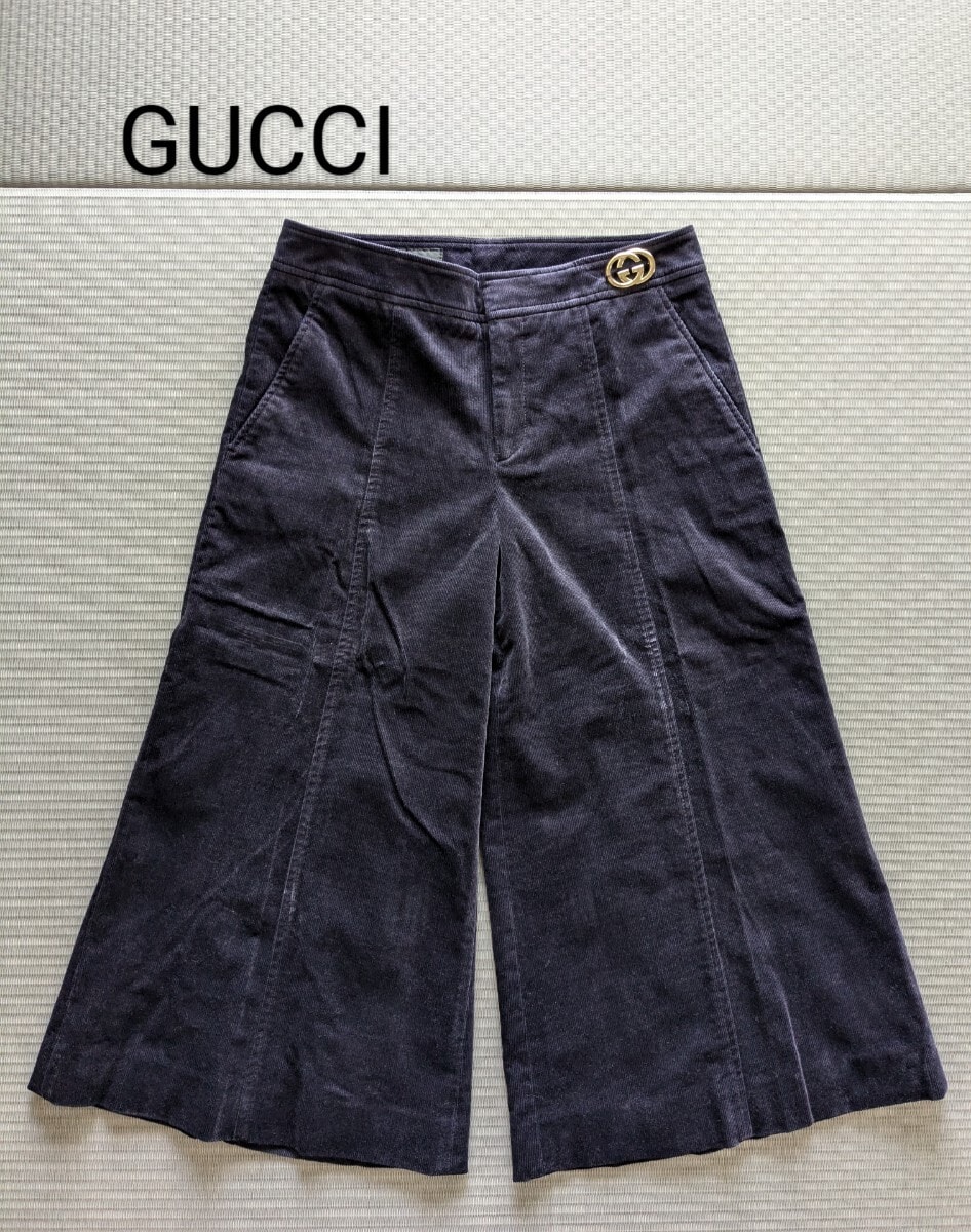A+ (新品・未使用(ワケあり))】新品 GUCCI ガウチョパンツ イタリア製