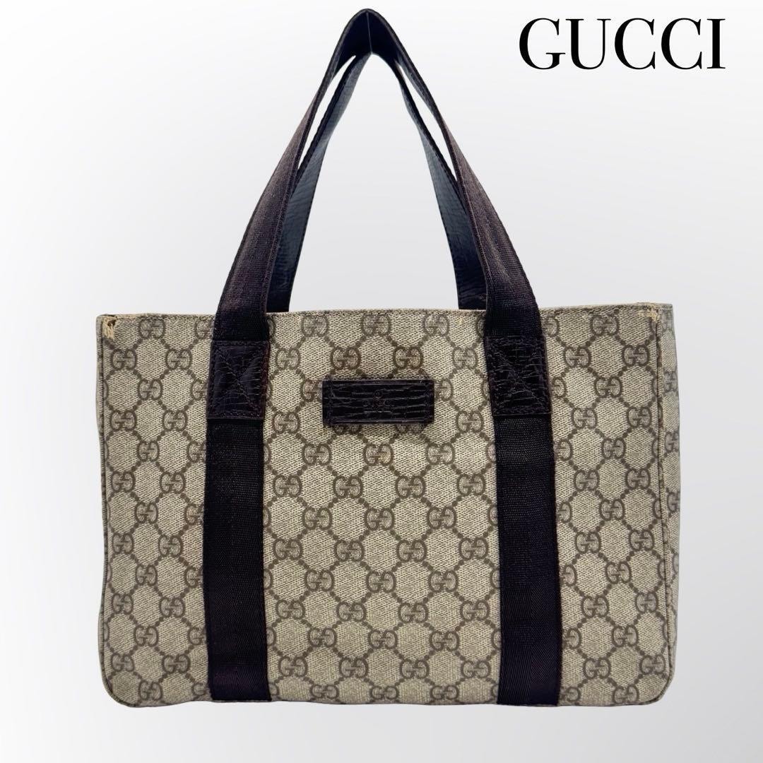 GUCCI グッチ ヴィンテージ シェリーライン ベージュ ゴールド金具 GGスプリームキャンバス /レザー 89 02 018 ショルダーバッグ ポシェット レディース 505771 【中古】 GUCCI グッチ ヴィンテージ シェリーライン ベージュ GGスプリーム