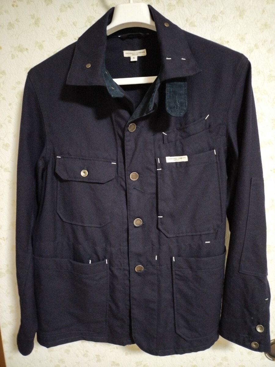Engineered Garments レイルローダージャケット カバーオール 未使用に近い】Engineered Garmentsレイルローダージャケット