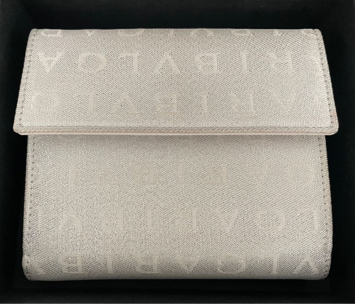 NEW 新品 BVLGARI Logomania ロゴマニア Wallet Silver