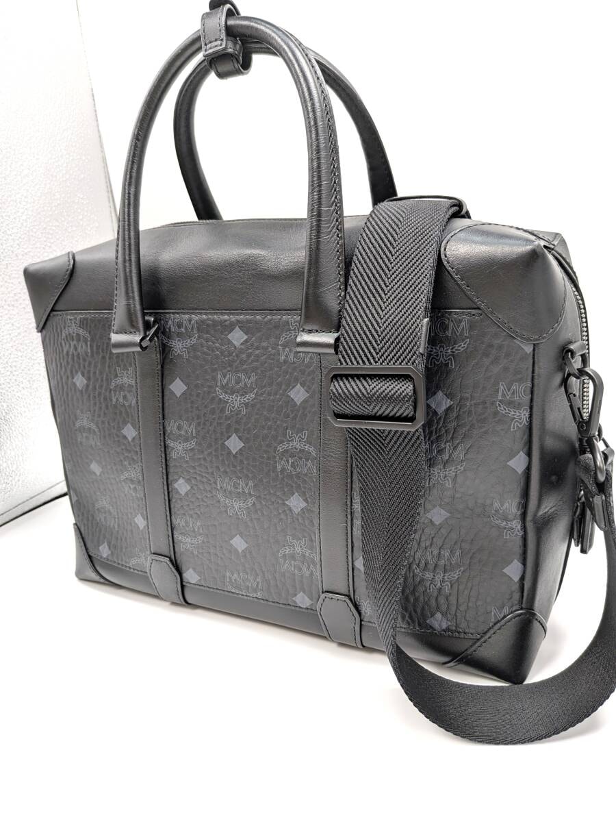 極美品 ＭＣＭ 2wayバッグ ヴィセトス レザー ブラック 0KQ