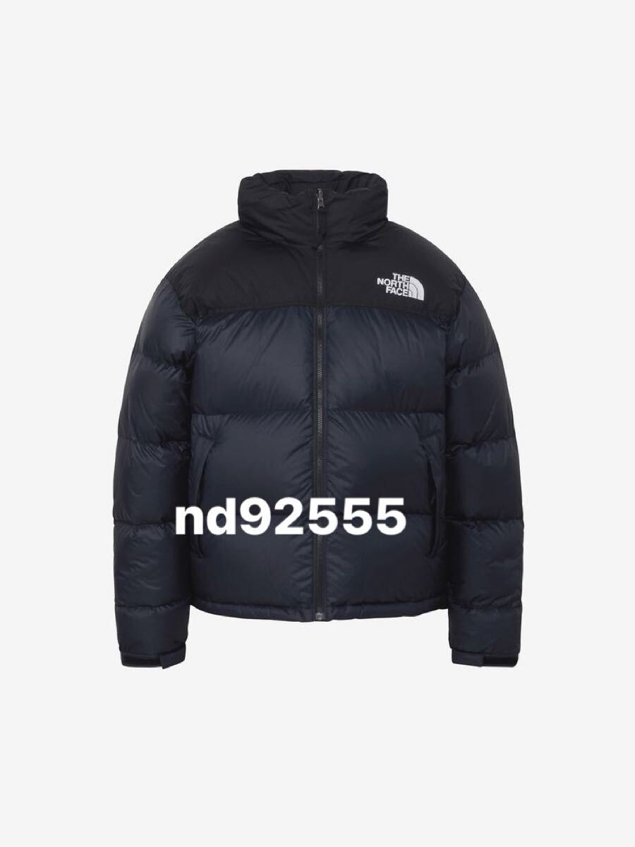 ノースフェイス ヌプシジャケットダウンジャケット新品　アーバンネイビー　ブラック