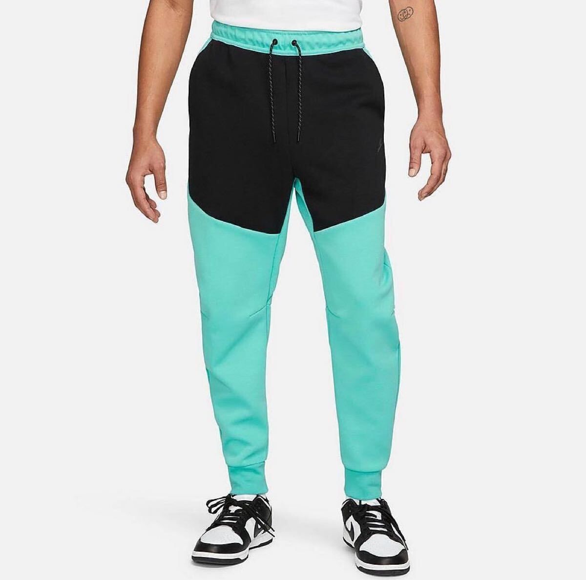 日本未発売 超希少 Nike ナイキ Tech Fleece テックフリース ジョガーパンツ スウェットパンツ M ティール Central Cee セントラル シー 着