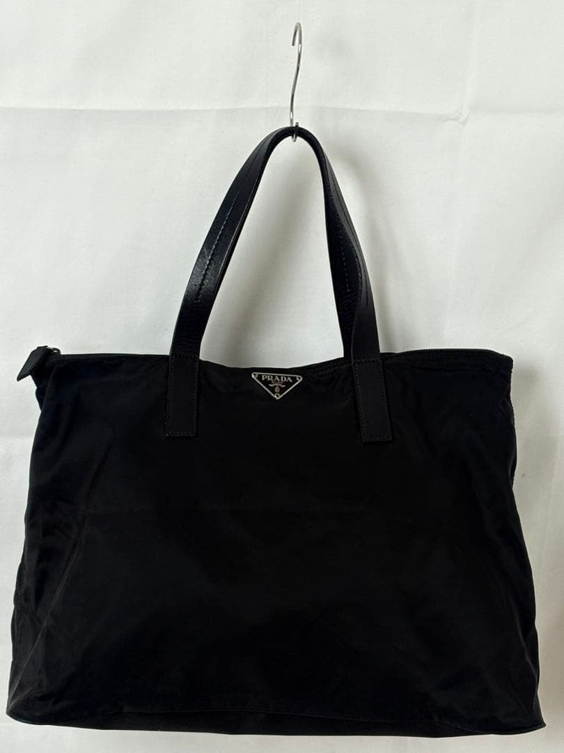 美品PRADAナイロントート黒TESSUTO CITY大容量ミニボストンギャラ有