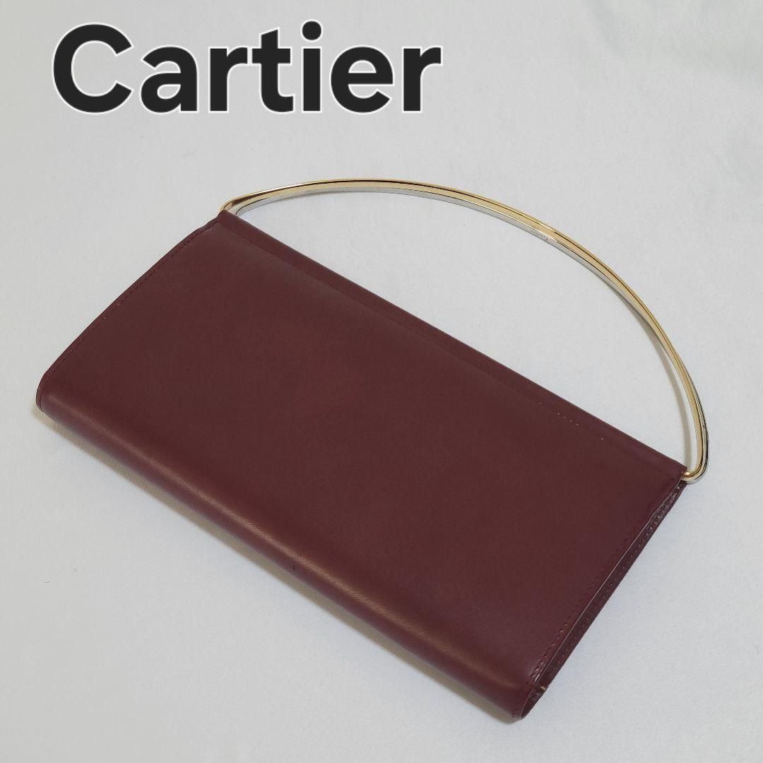 Cartier カルティエ トリニティ ハンドル ウォレット バーガンディ