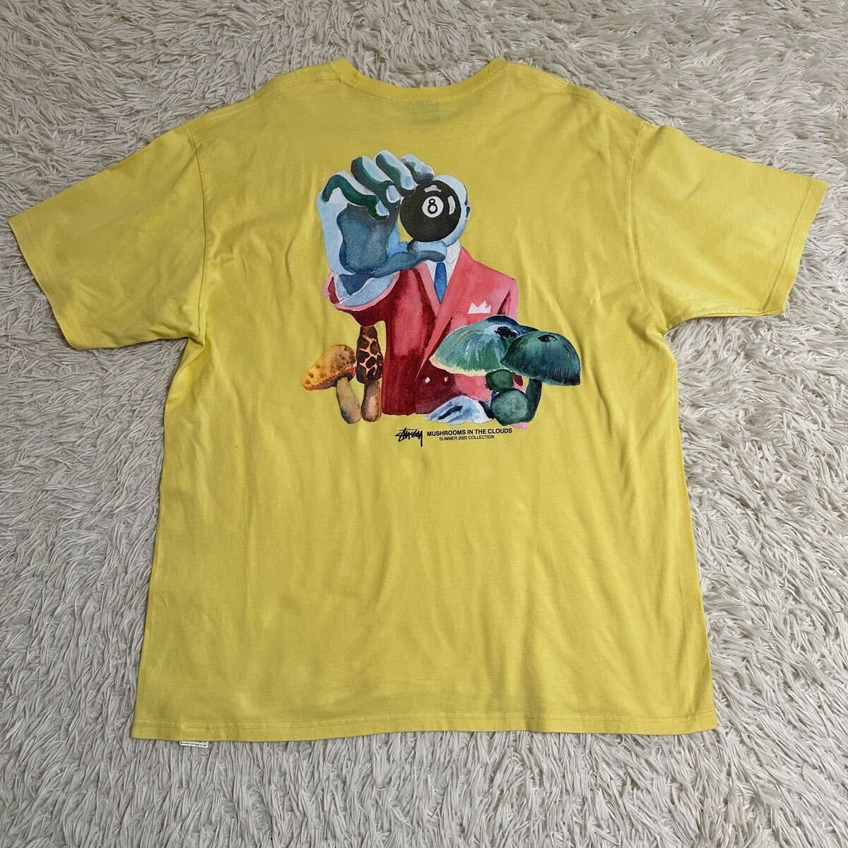 【STUSSY】ステューシー Tシャツ 半袖 イエロー XL