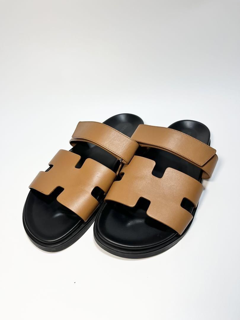 ⭐︎極美品⭐︎ エルメス レザー ベルクロストラップ シプレ サンダル 未使用に近い】極美品 エルメス レザー ベルクロストラップ