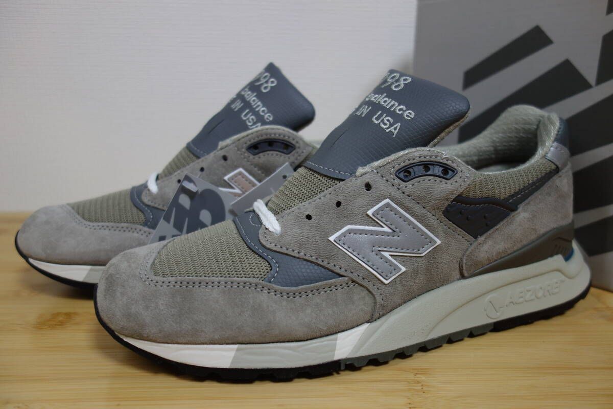 定価4万円 未使用 New Balance U998 GR 26.5cm 灰 USA 576 990 991 992 993 996 997 998 1300 1400 1500 UK NV GY v1 v2 v3 v4 v5 v6 限定