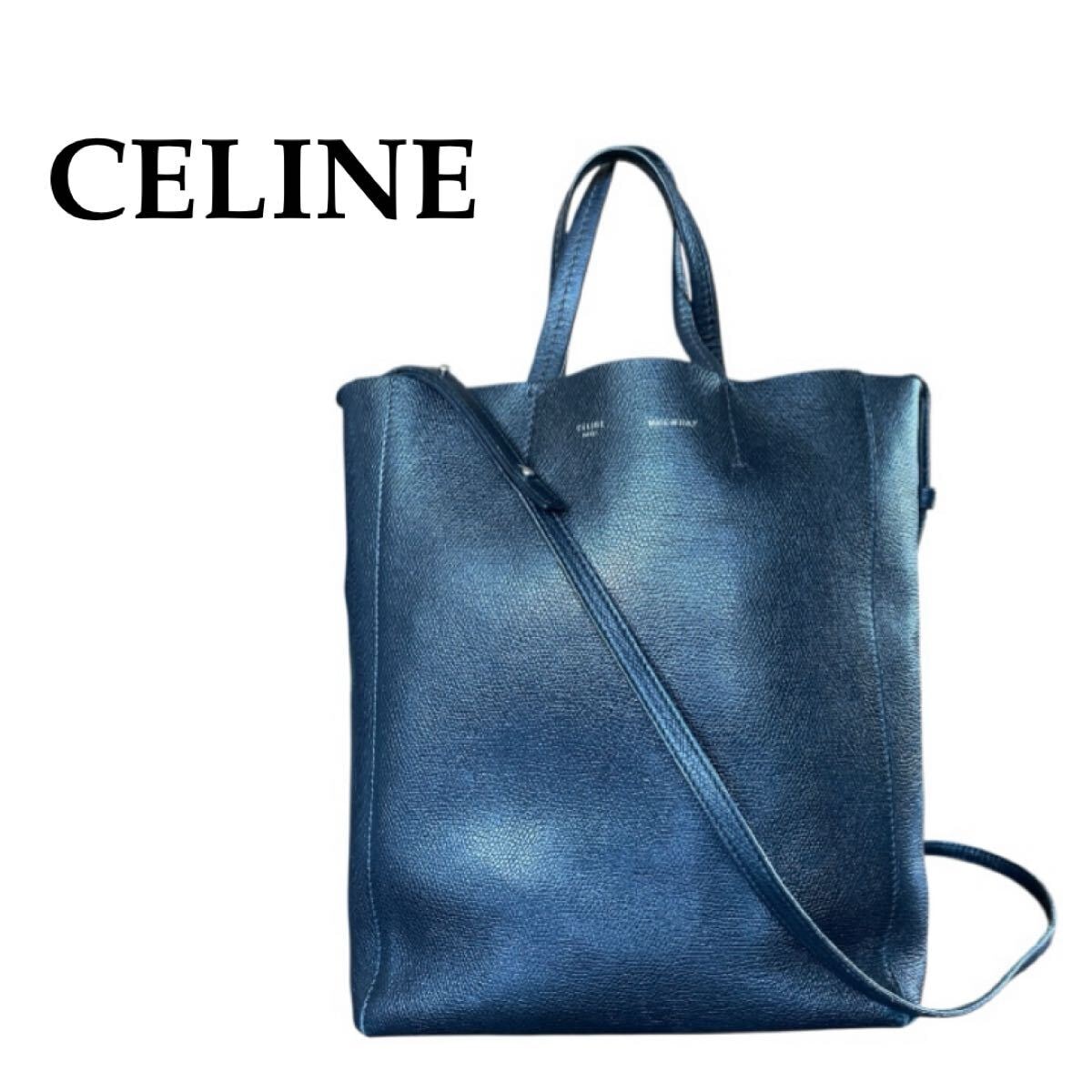 セリーヌ CELINE トートバッグ レザー ショルダーバッグ 2way バーティカル スモール