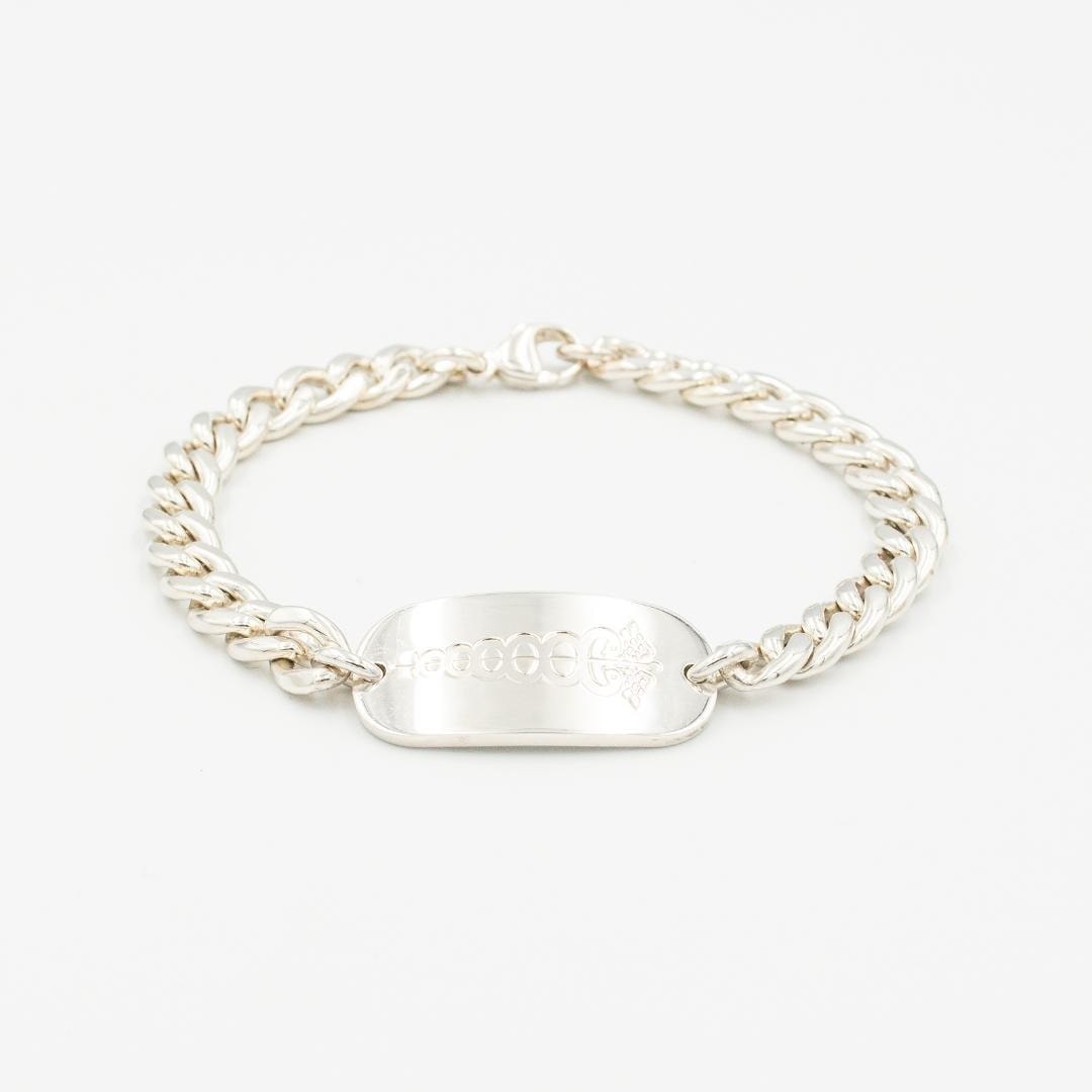 ティファニー カドゥケス メディカル ID ブレスレット 21.2cm