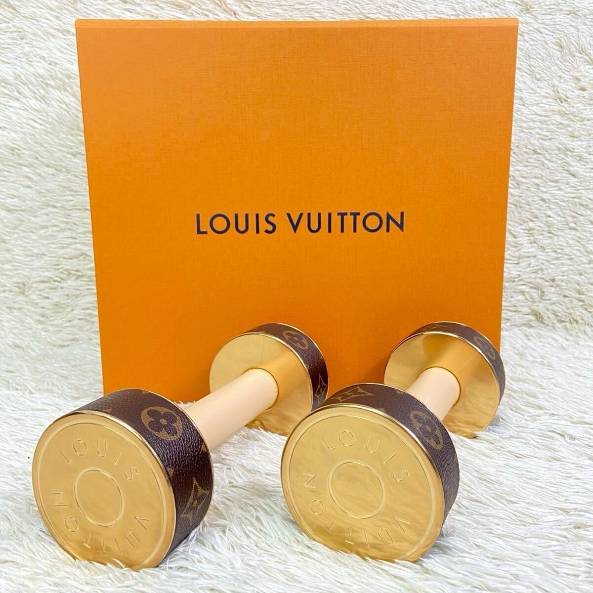 　【フィルム付未使用品】LOUIS VUITTON ルイヴィトン 最高級インテリア アルテール Gl0753 モノグラム ダンベル