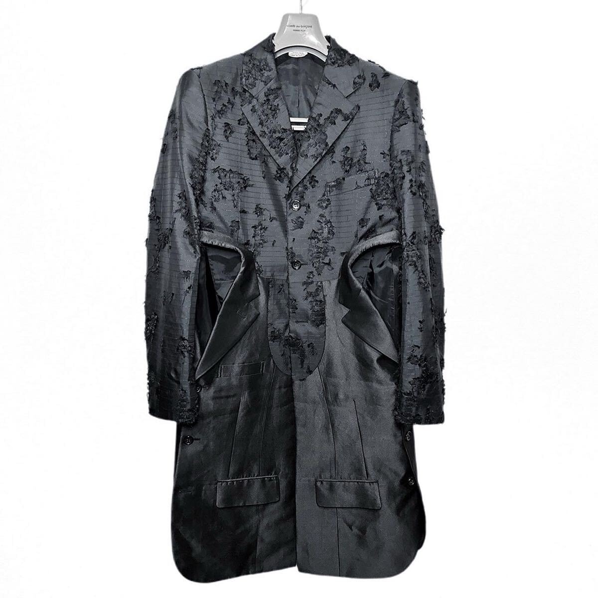 コムデギャルソン オムプリュス 24SS ジャカード織 ドッキングジャケット