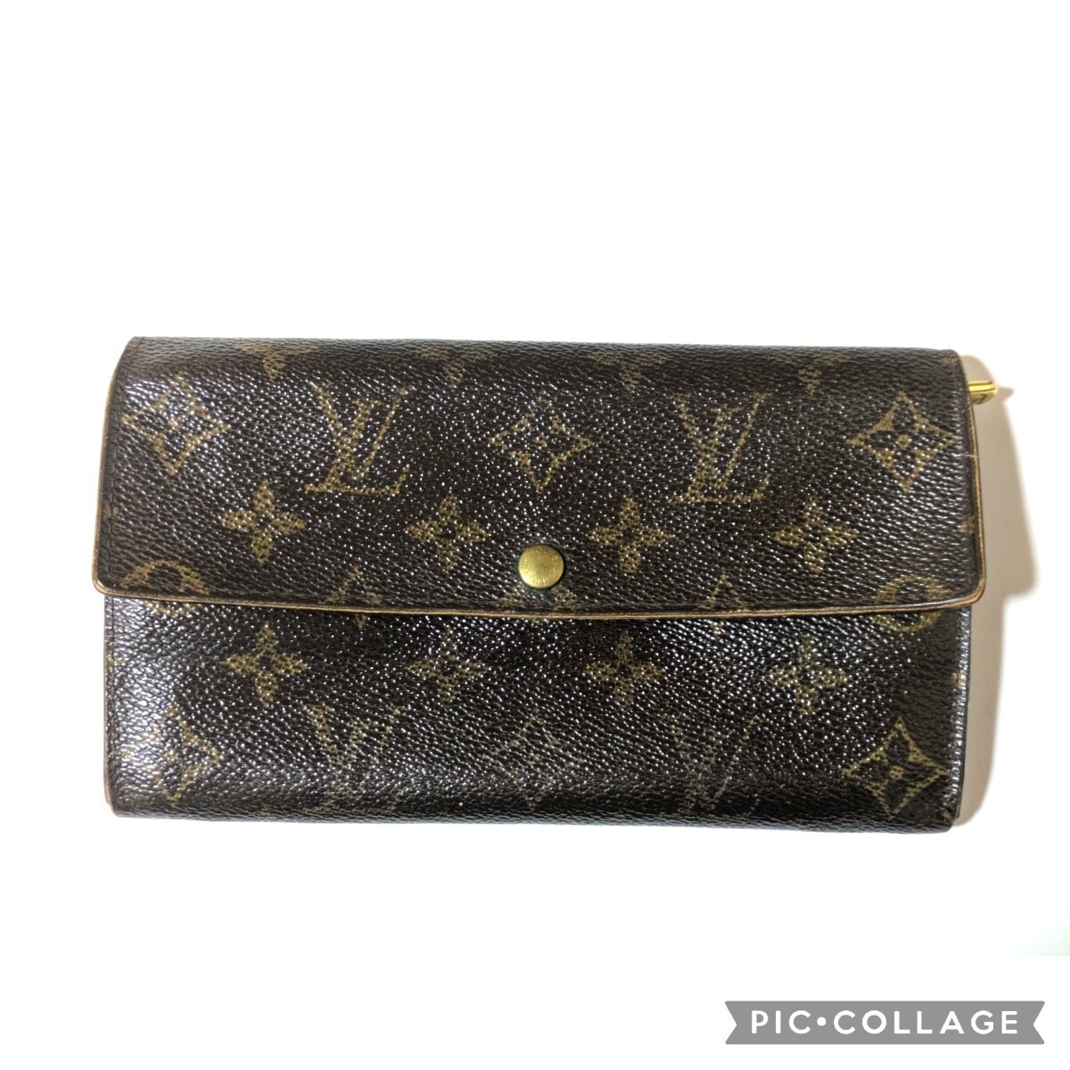 ルイ ヴィトン LOUIS VUITTON ポルトフォイユ･ルー モノグラム エンボス ラムレザー M81673 Camel キャメル ゴールド金具【中古】S LOUIS VUITTON（ルイ・ヴィトン） ルイ ヴィトン ポルトフォイユ・ルー