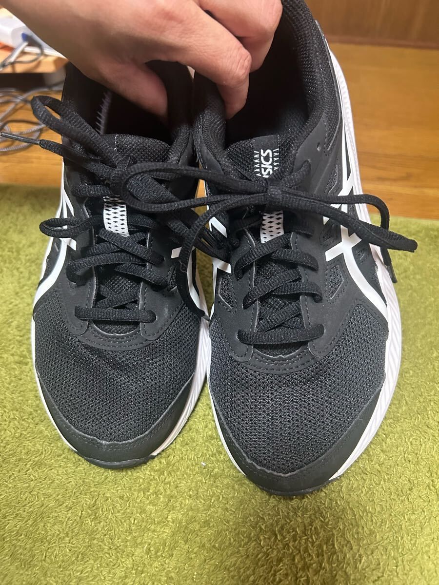 ASICS ブラック/ホワイト スニーカー