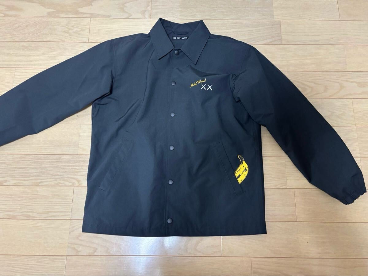 コーチジャケット ユニクロ カウズ + ウォーホル Mサイズ 未使用　ブラック