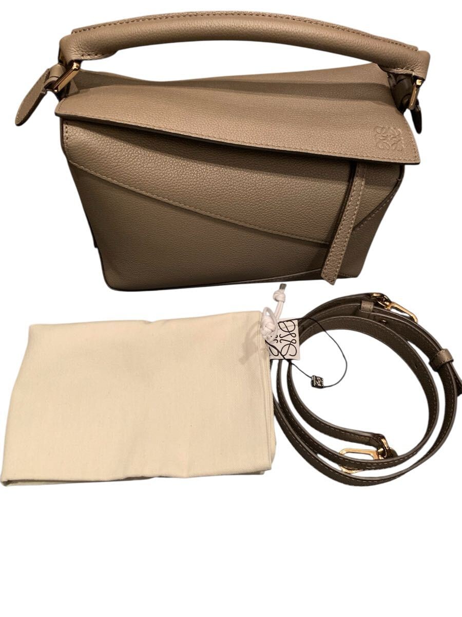 ロエベ LOEWE アナグラム ショルダーバッグ バッグ PVCコーティングキャンバス レザー レディース ブルー系 / ブラウン系 【中古】 LOEWE - ロエベ LOEWE アナグラム ショルダーバッグ バッグ PVC
