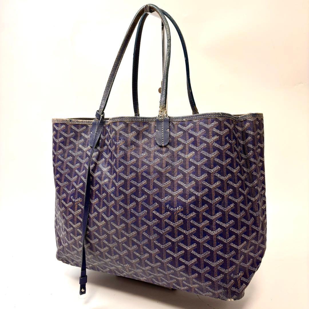 ゴヤール　サンルイPM トートバッグ　パープル　PVC 5
