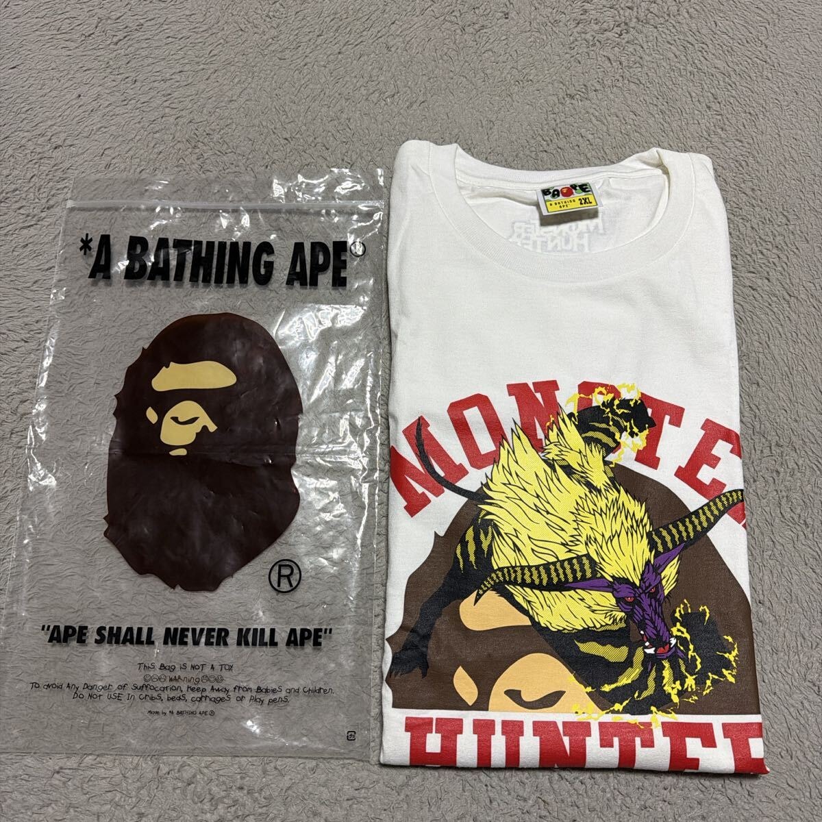 A BATHING APE BAPE マイロ モンスターハンター モンハン コラボ T 