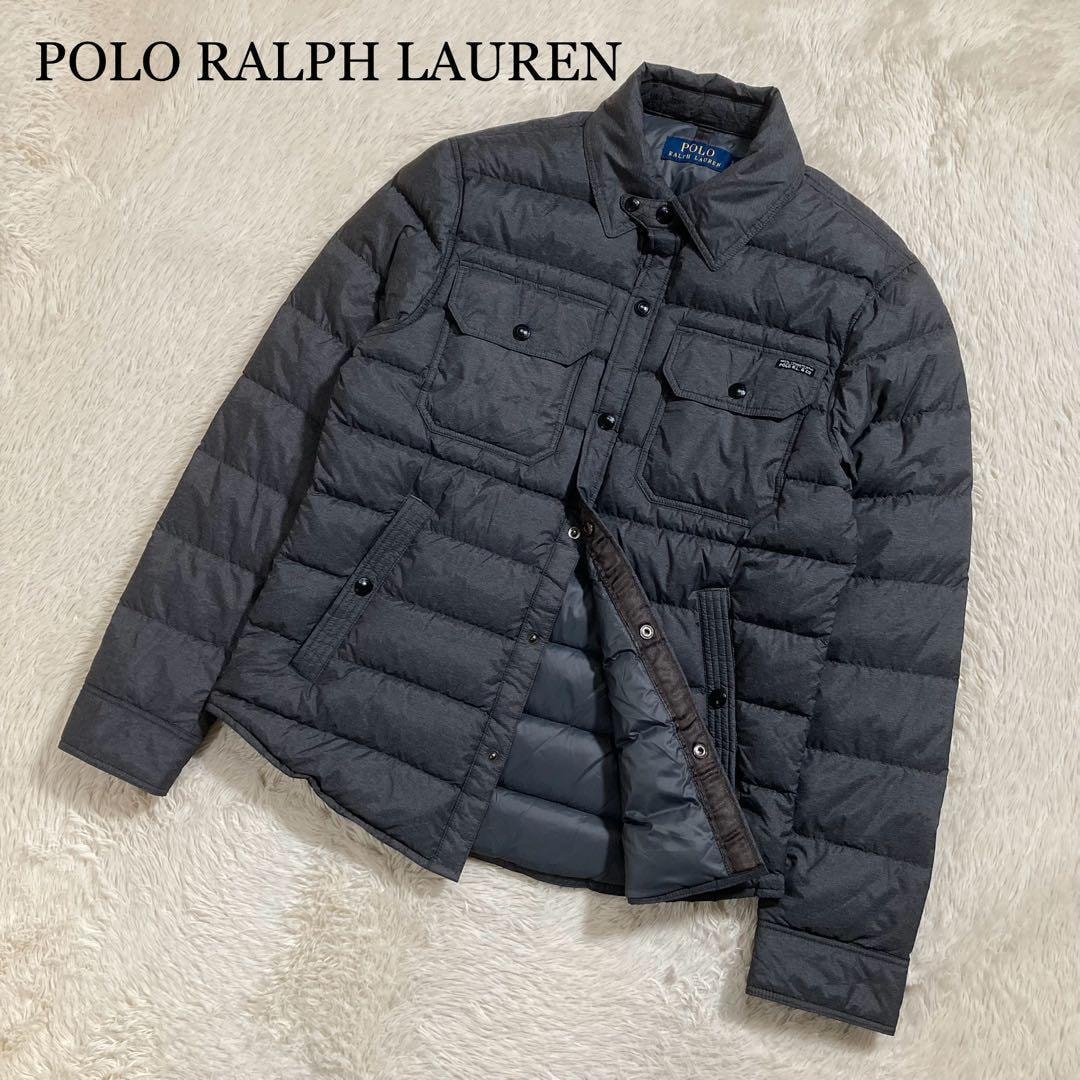 未使用に近い POLO RALPH LAUREN ポロラルフローレン ダウンジャケット CPOシャツ POLOロゴ