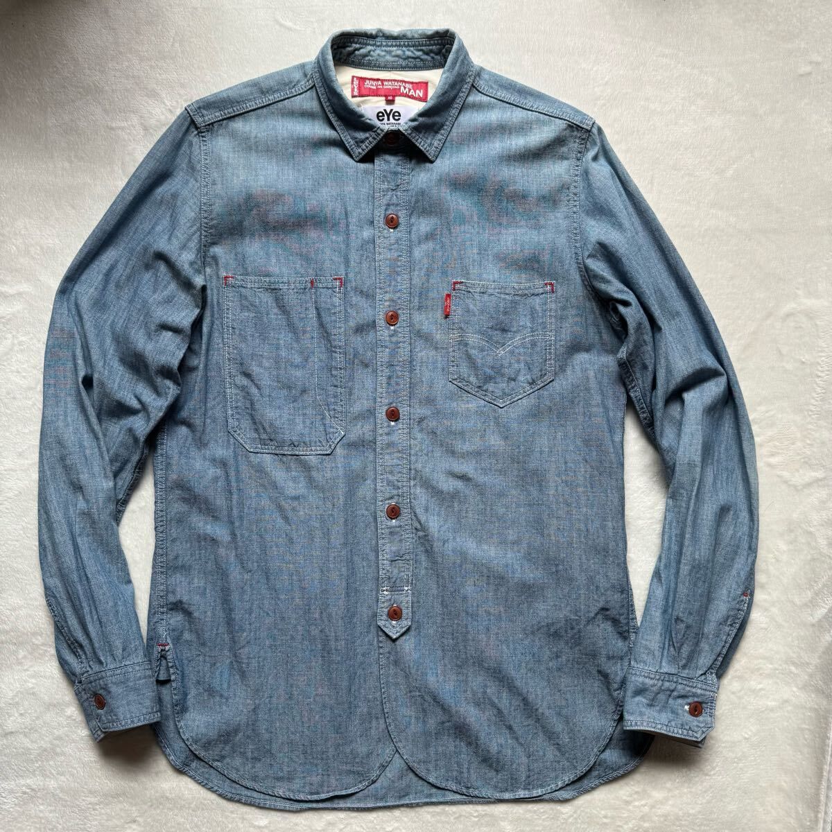 美品 eYe JUNYA WATANABE MAN × Levi's (アイ ジュンヤワタナベ マン × リーバイス) コムデギャルソン デニム ダンガリー 長袖 シャツ　