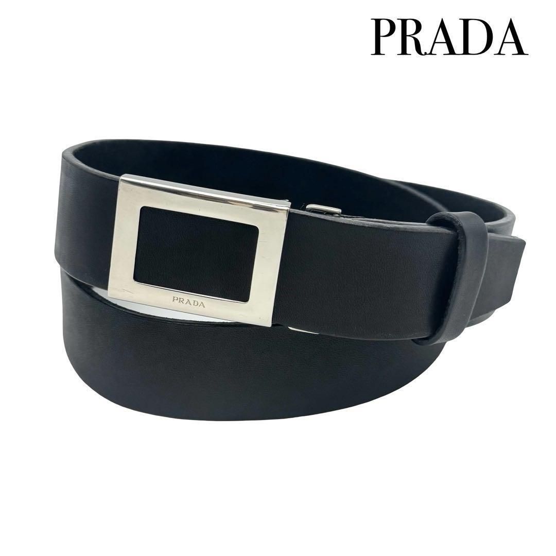 目立った傷や汚れなし】PRADA プラダ ベルト レザー 本革