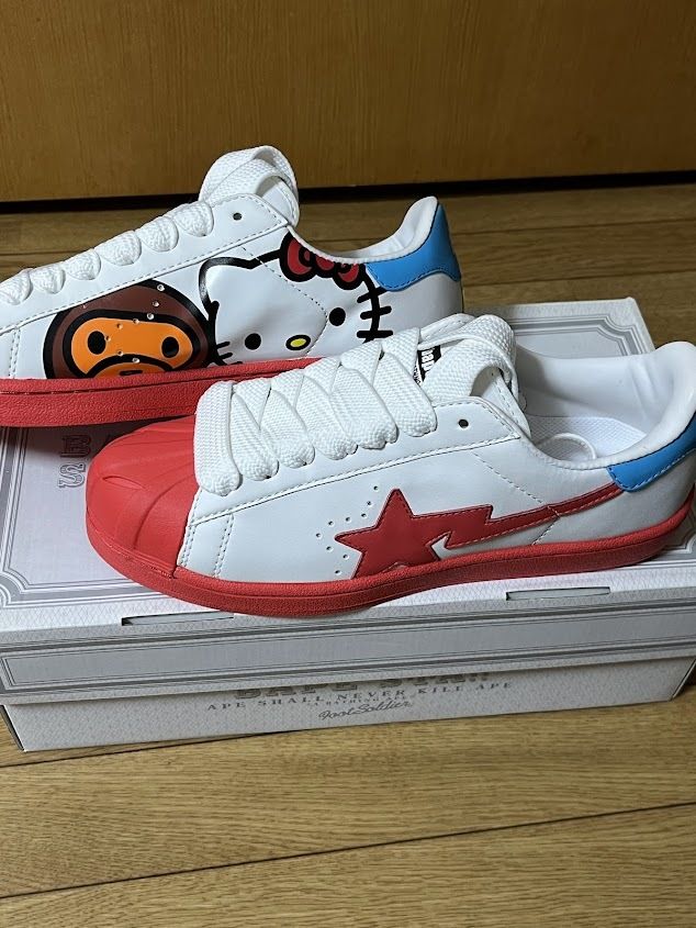 新古品】☆US9.5☆27.5cm☆ OG Vintage NIGO BAPE x Sanrio べイプ 