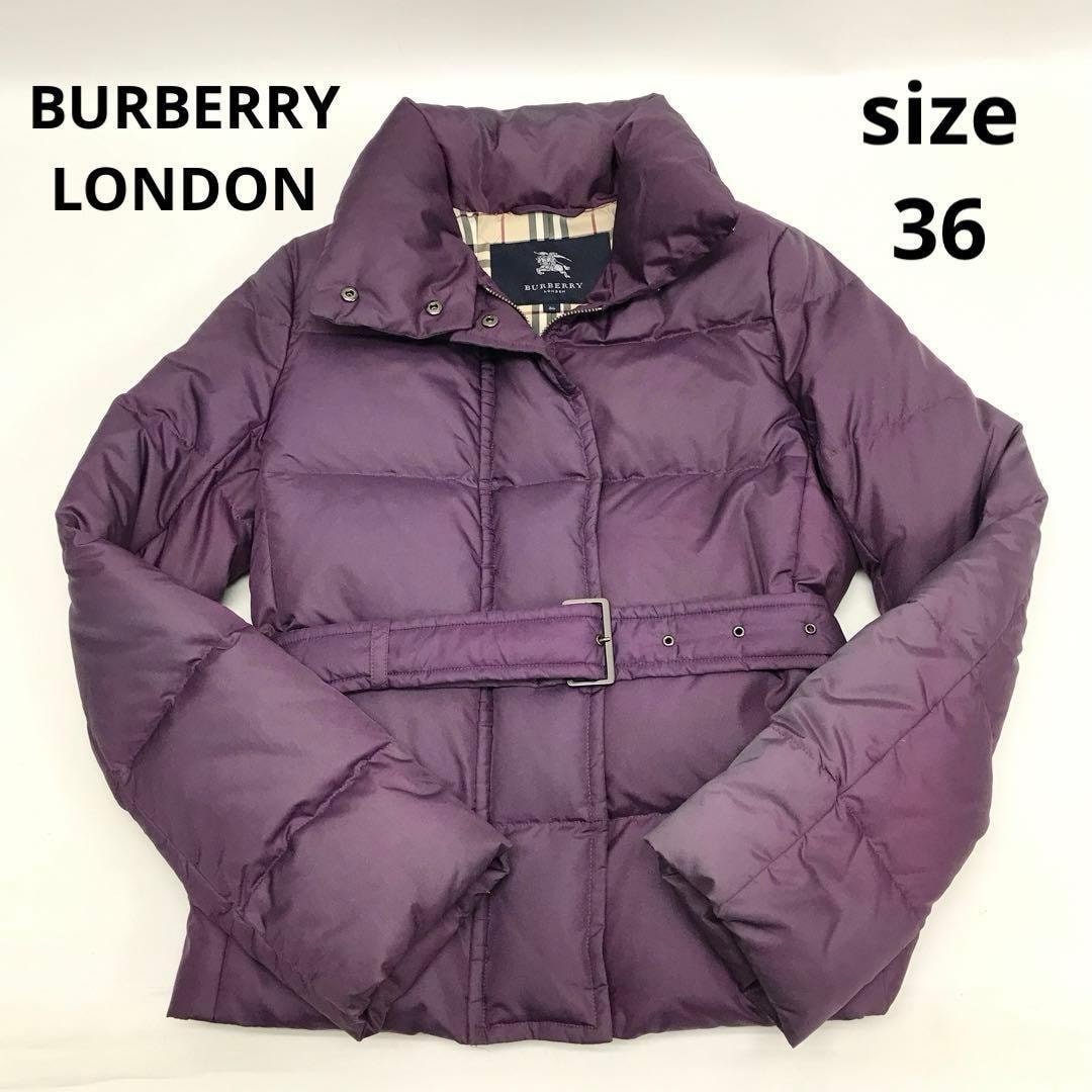 やや傷や汚れあり】BURBERRY LONDON ダウンジャケット サイズ36