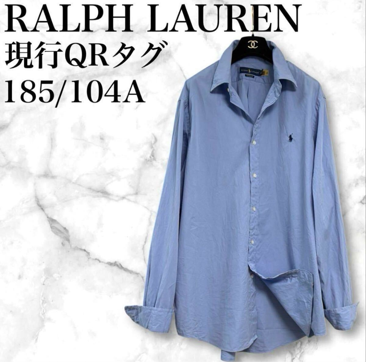 現行QRタグ RALPH LAUREN ラルフローレン ボタンダウンシャツ BD ワイシャツ Y ドレスシャツ ロングスリーブ 長袖 大きいサイズ2XL相当