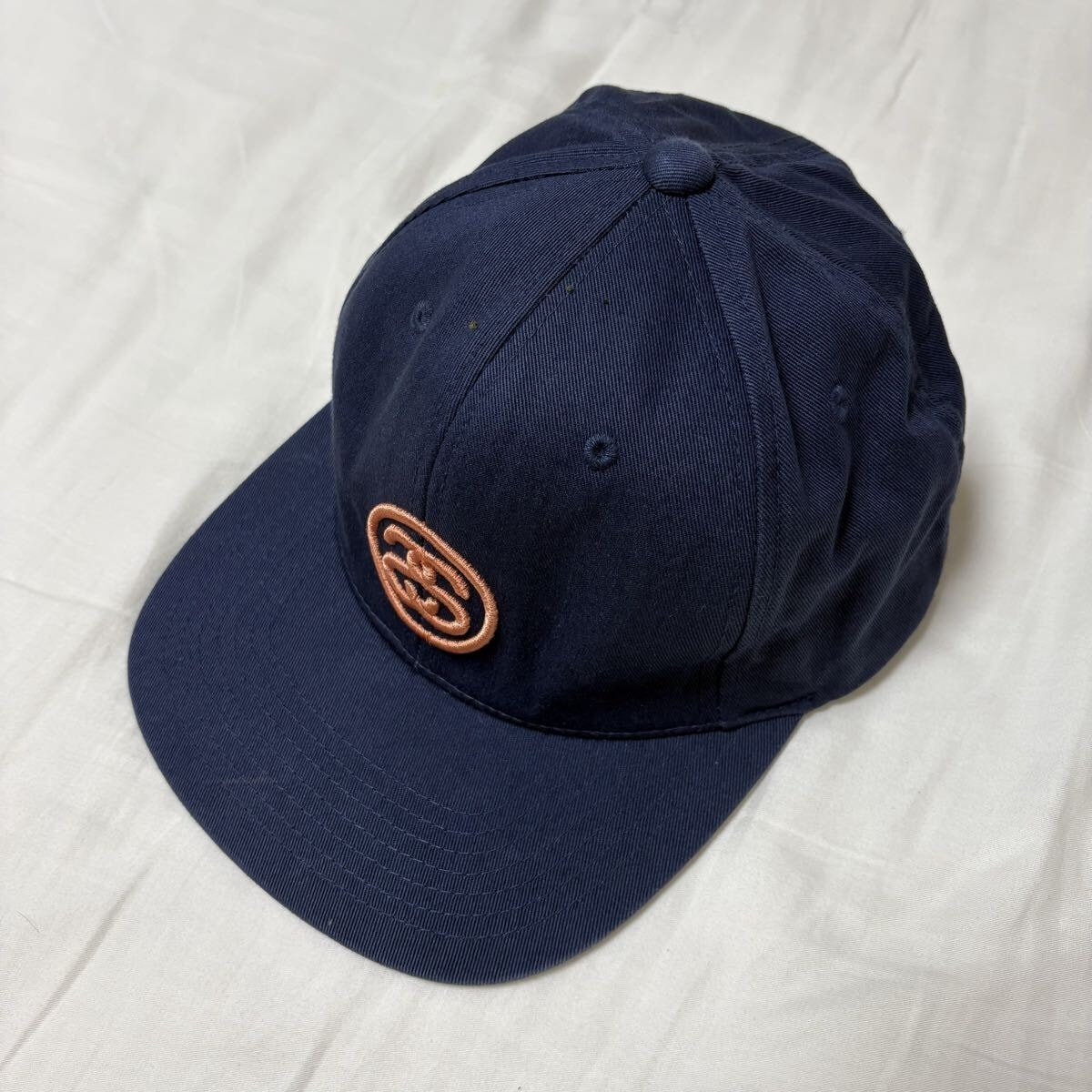 STUSSY ステューシー SS-Link ロゴ キャップ ネイビー