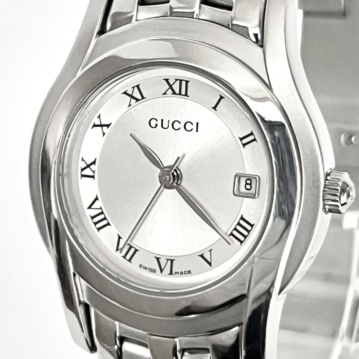 B (目立った傷や汚れなし)】【稼働】磨き済み グッチ GUCCI 5500L