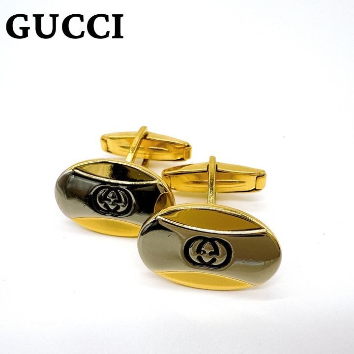 A (未使用に近い)】GUCCI オールドグッチ ヴィンテージ カフスボタン