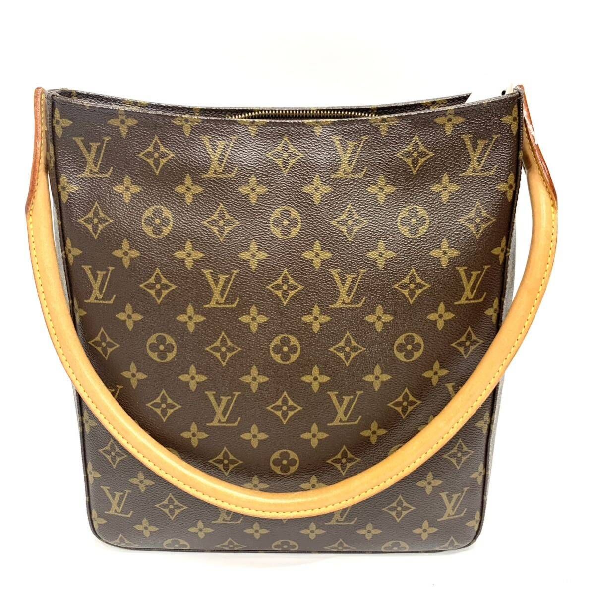 LOUIS VUITTON ルイヴィトン モノグラム ルーピングGM ハンドバッグ ショルダーバッグ 