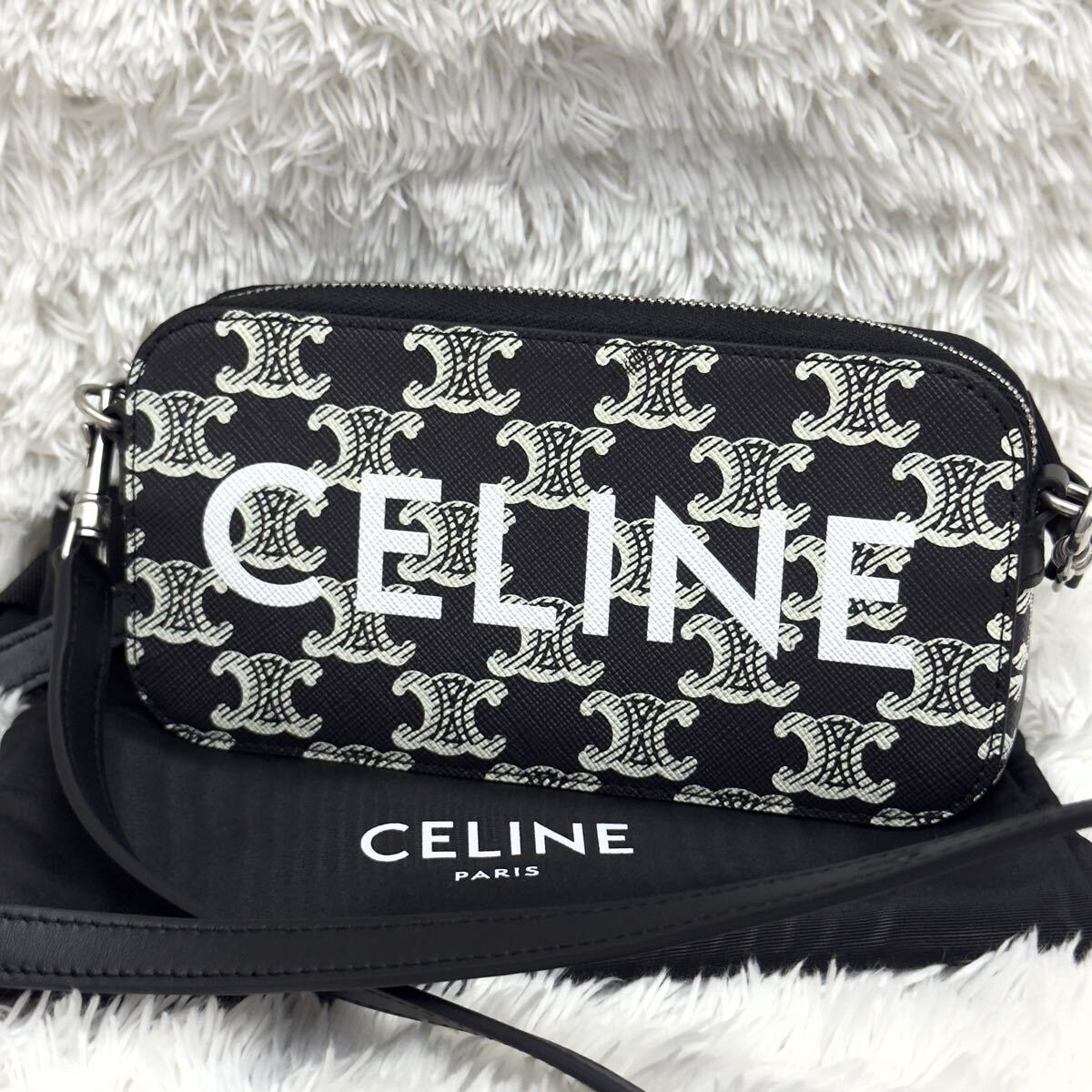 ☆新品☆CELINE セリーヌ トリオンフ ホリゾンタルポーチ ショルダーバッグ トリオンフキャンバス